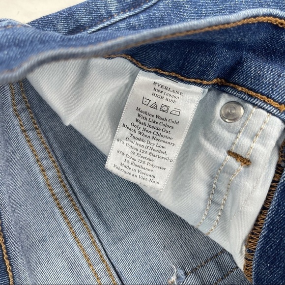 Everlane High Rise Skinny Medium Wash Jeans Size 25 Tall Indie Sleaze Neutral - Picture 7 of 8